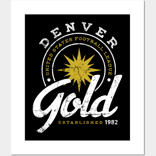 Denver Gold Wall Art by MindsparkCreative